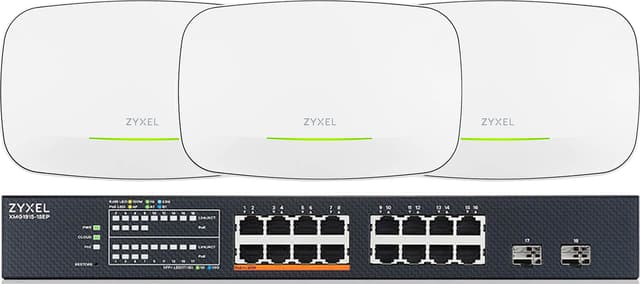 Zyxel Nebula XMG1915-18EP + 3x NWA130 WiFi 7 Access Points Bundle