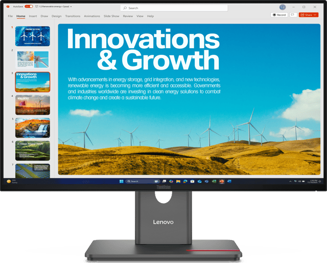 ThinkVision P24QD-40 23.8" 2560 × 1440pixels IPS 16:9 120Hz (64B1GAT1SE)