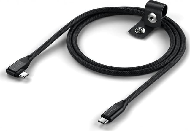 Satechi Right Angle Cable 240W 1m USB-C USB-C Svart (AP-YCR100K)