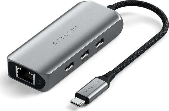 Satechi 4-in-1 USB-C Hub med 2.5 Gigabit Ethernet USB-C (ST-H3C25EM)