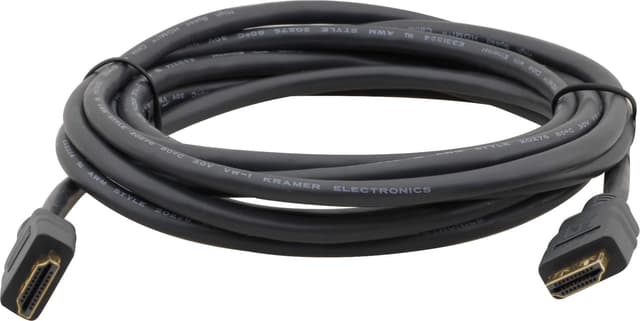 Kramer Electronics C−MHM/MHM HDMI-kabel 0,6 m HDMI Typ A (standard) Svart 0.6m HDMI HDMI Svart (97-0131002)