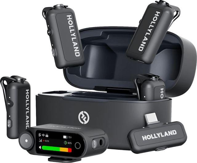 Hollyland LARK MAX 2 Combo 4-Person Version with Camera RX + USB-C RX (6701 COMBO 4-PERSON)