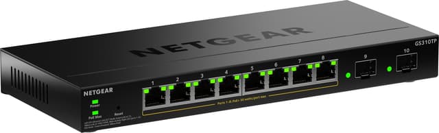 Netgear GS310TP 8-Port Gigabit Ethernet 2xSFP Smart Managed Essential PoE+ 55W (GS310TP-200EUS)