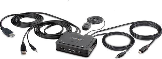 Startech StarTech.com C2-H46-UAC-CBL-KVM KVM-switchar Svart (C2-H46-UAC-CBL-KVM)