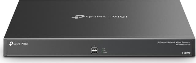TP-Link VIGI NVR4016H nätverksvideobandspelare (NVR) Svart (VIGI NVR4016H)