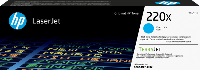 Toner Cyan 220X 5.5K (W2201X)