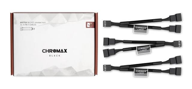 Noctua Na-Syc1 Chromax Y-Cable 4-Pin 11.5cm Black (NA-SYC1.black)