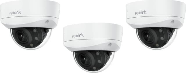 Reolink RLC-843A 8MP AI PoE Dome IK10-kamera 3-pack (5020084386)