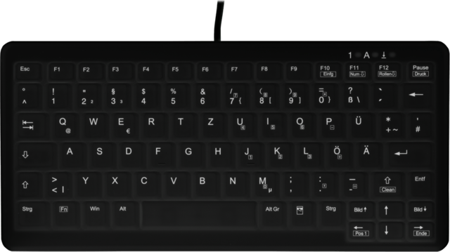 Contour Design Active Key ClassicClean Medical Backlit Mini Kabel Nordisk Tangentbord (AK-CB4110F-U1-B/NOR)