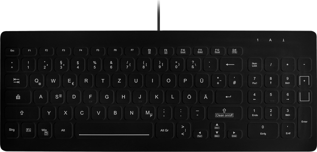 Contour Design Active Key QuickClean Medical Kabel Nordisk Tangentbord (AK-CB7012F-U1-B/NOR)