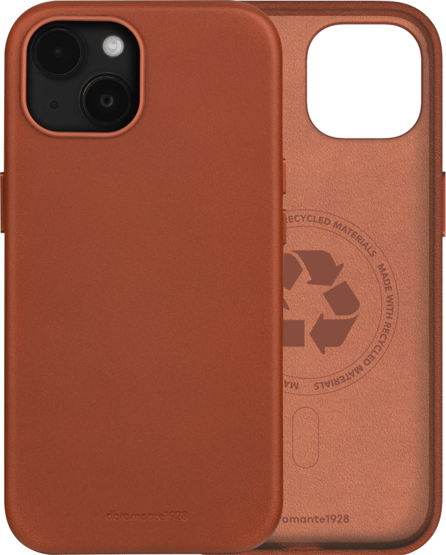 dbramante1928 Roskilde Magsafe Full-Grain Leather iPhone 15 Röd (RO61GT001890)