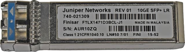 Juniper Networks SFP+, 10GE Direct Attach Copper Cable for Security Platforms, 1 meter, 30 AWG (SRX-SFP-10GE-DAC-1M)