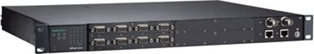 Moxa S9650I hanterad Fast Ethernet (10/100) Svart (NPORT S9650I-8B-2HV-IRIG-T)