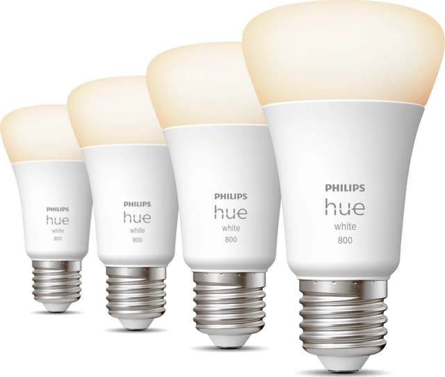 Hue White A60 – E27 smart ljuskälla – 800 (4-pack) (929001821625)