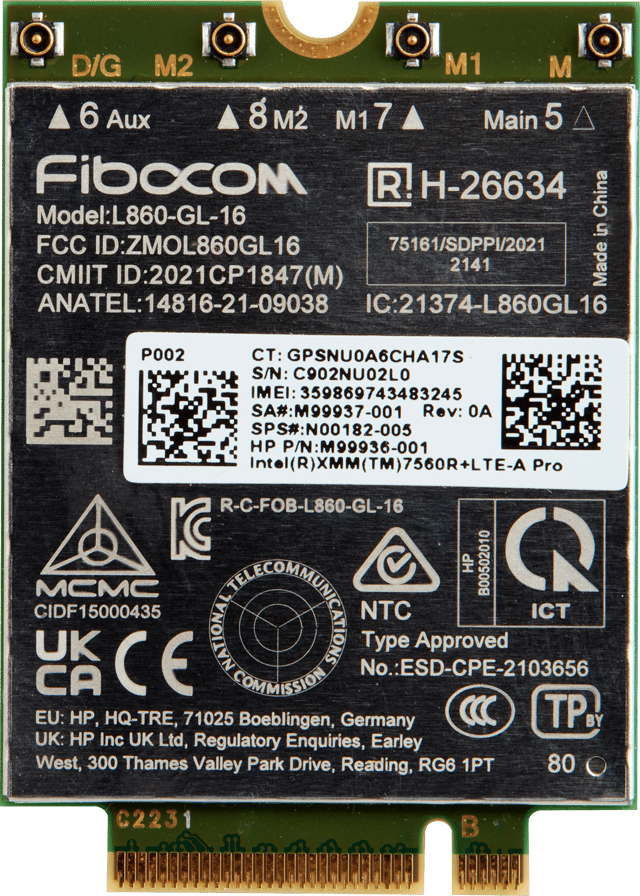 XMM 7560 R+ -Advanced Pro WWAN (7P993AA)