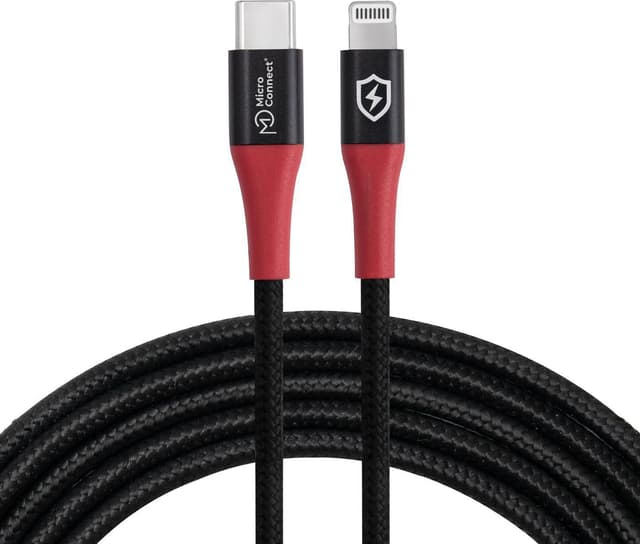 Microconnect USB-C Till Lightning Data Blocker Kabel 1.5m 1.5m Svart (MC-CLIGHTNING-SC)