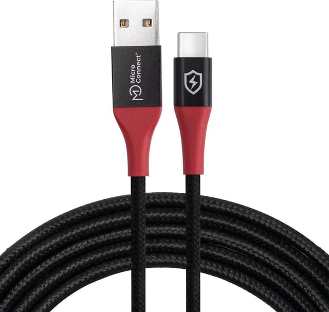 Microconnect USB-A Till USB-C Data Blocker Kabel 1.5m 1.5m USB-A USB-C Svart (MC-AUSBC-SC)