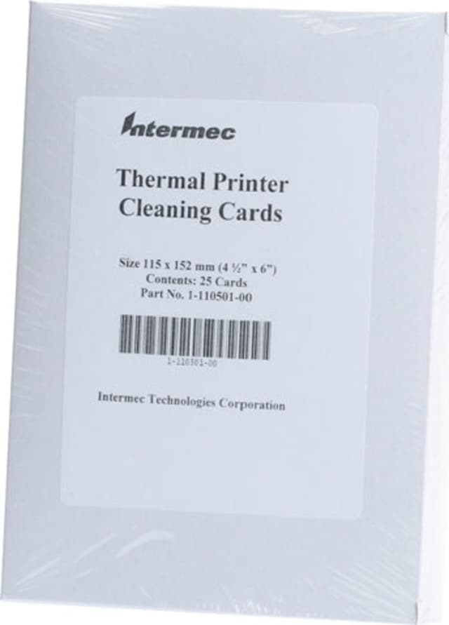 Honeywell Rengöringskit - 4" skrivare 25/förpackning (1-110501-00)