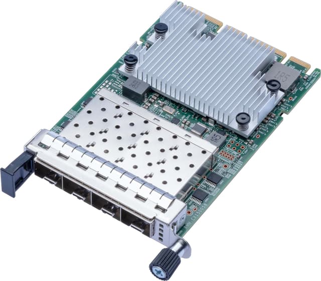 Broadcom N425G nätverkskort med fyra portar, 25GbE PCIe SFP28 OCP 3.0 (BCM957504-N425G)