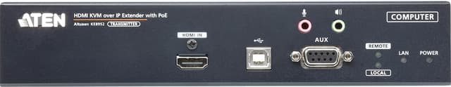 Aten 4K HDMI KVM över IP-sändare för en skärm med PoE (KE8952T-AX)