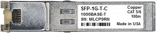 Juniper Networks SFP-1G-T-C RJ-45 Connector SFP Transceiver (SFP-1G-T-C)