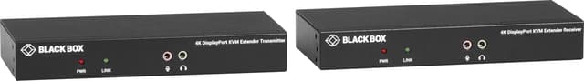 Black Box KVX KVM Extender (Incl. 2 SFP's) - MM Fiber 4K DP (KVXLCDPF-100-SFPBUN2)