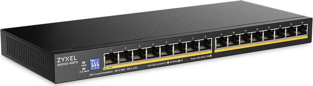 Zyxel GS1100-16EPS 16-portars Gigabit Slim PoE-switch 