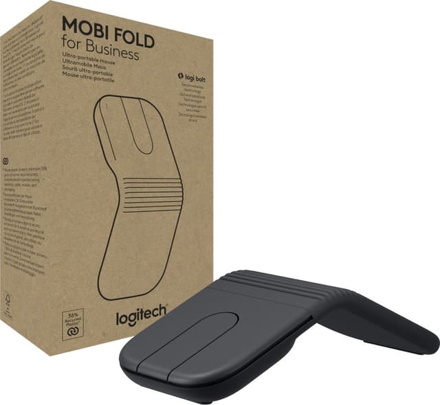 Logitech Mobi Fold RF trådløs + Bluetooth Mus