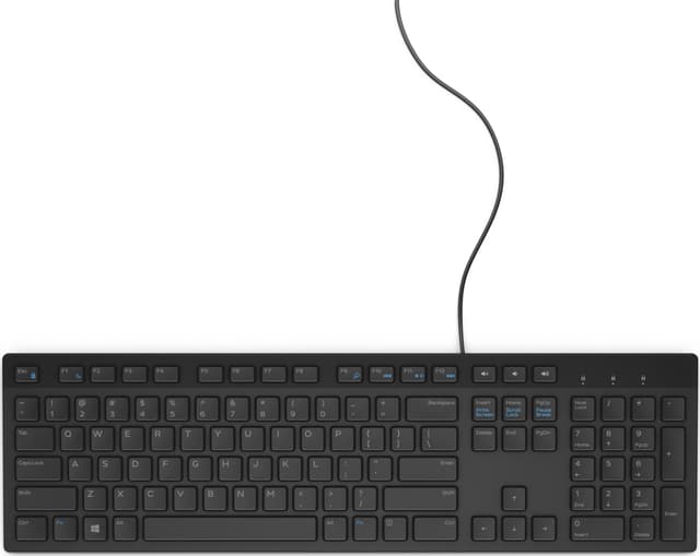 trådbundet tangentbord – KB216 - USA internationell (QWERTY) - svart Kabel Amerikanskt internationellt (580-ADHK)