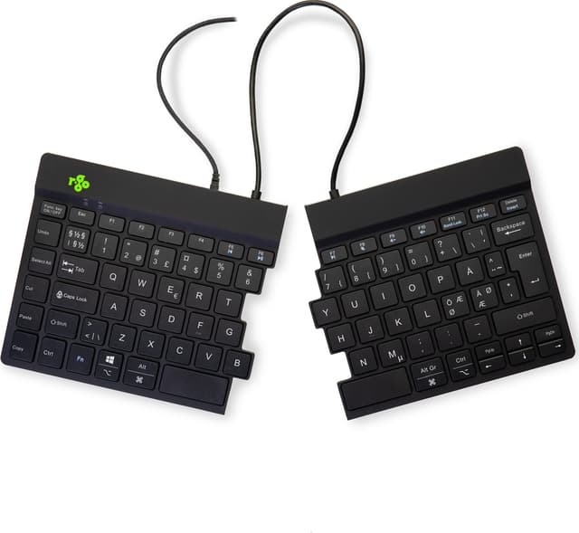 R-Go Tools Split Ergonomic Kabel Nordisk Tangentbord (RGOSP-NDWIBL)