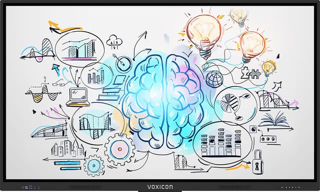 Voxicon Digital Whiteboard DCW86U5PAP UHD Svart