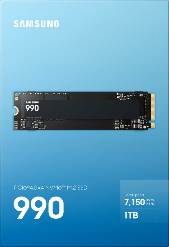 Samsung 990 1TB SSD M.2 2280 PCIe x4 2Gen