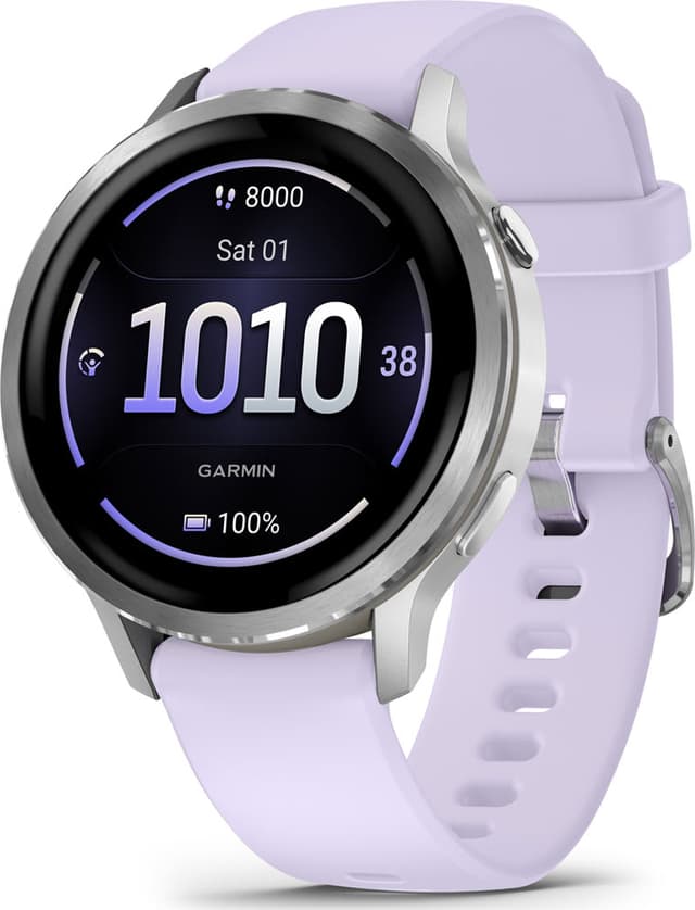 Venu 4 3,05 cm (1.2") AMOLED 41 mm Digital 390 x 390 pixlar Pekskärm Silver Wi-Fi GPS (010-03013-01)