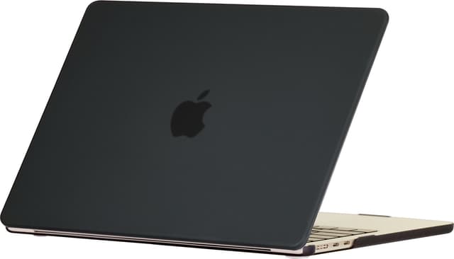 Cirafon Slim Case voor MacBook Air 13" (M2/M3/M4/M5) 13" Polycarbonaat (PC) Transparant, Zwart
