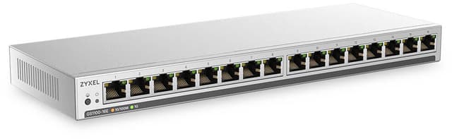 Zyxel GS1100-16E 16-portars Gigabit Slim-switch