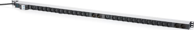 Digitus IT BASIC PDU, 3PH, 16A, 24 x C13, 2 x C19 grenuttag 30 AC-utgångar 0U Svart (DN-95453)