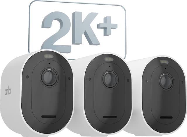 Arlo Pro 5 2K+ övervakningskamera utomhus, 3-cam 