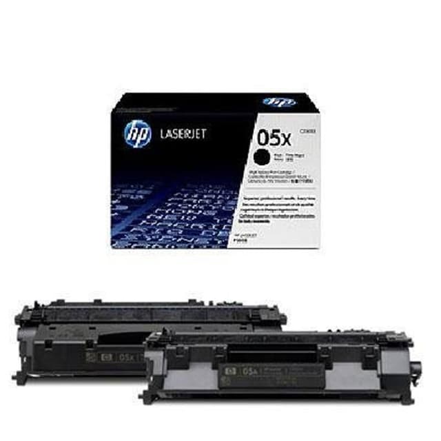 Toner Svart 6.5K - CE505XD 2-Pack (CE505XD)