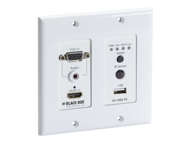 Black Box VX1000 Series Extender Wallplate Transmitter (VX-1002-TX)