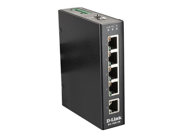 D-Link DIS-100E-5W 5-Port Industriell Switch (DIS-100E-5W)