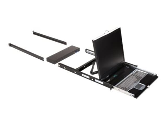 Black Box 19" KVM Console Drawer W/ 16-Port Switch - 1X IP (KVT419A-16CATX-1IP)