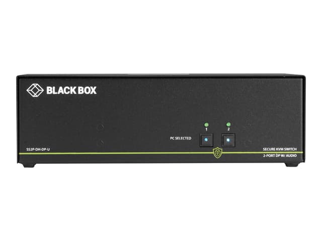 Black Box NIAP 3.0 Secure KVM Switch - 4K 2xDP USB 2-Port (SS2P-DH-DP-U)