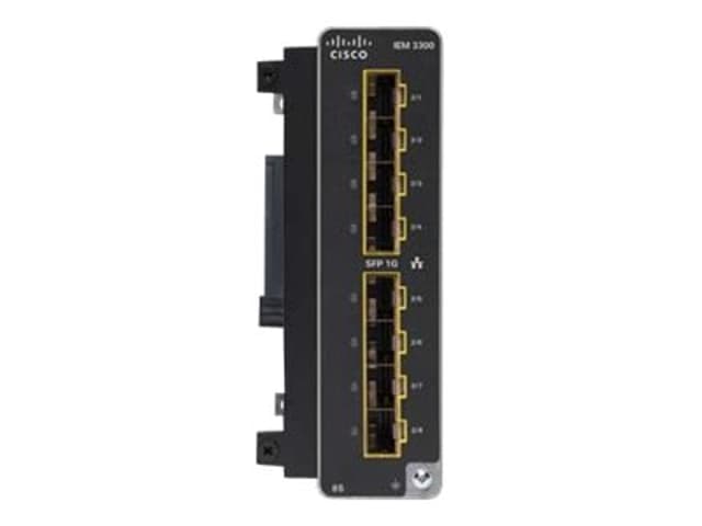 Cisco IE3300 nätverksswitchmoduler Gigabit Ethernet (IEM-3300-8S=)