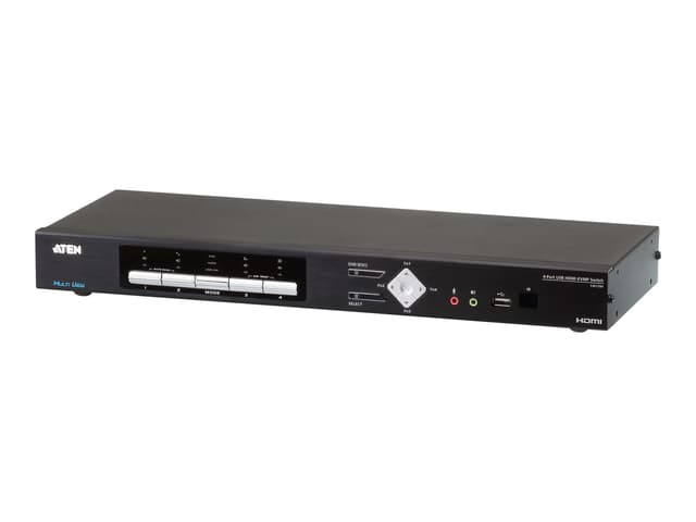Aten USB 4K HDMI Multi-View KVMP™-switch med 4 portar (CM1284-AT-G)