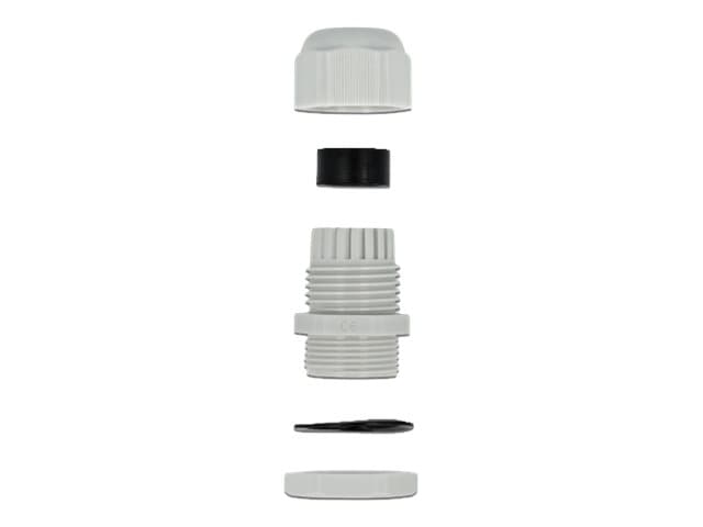 Delock 60227 kabelgenomföringar Grå Plast 10 styck (60227)