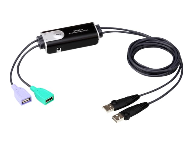 Aten CS62KM 2-Port USB boundless Cable KM Switch (CS62KM-AT)