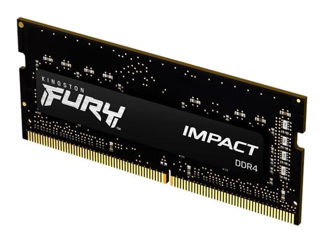 Kingston Technology FURY Impact RAM-minnen 8 GB 1 x 8 GB DDR4 1600 MHz 8GB 1600, 3200MHz DDR4 260-pin SO-DIMM (KF432S20IB/8)