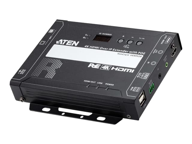 Aten 4K HDMI över IP-mottagare med PoE (VE8952R-AT-G)