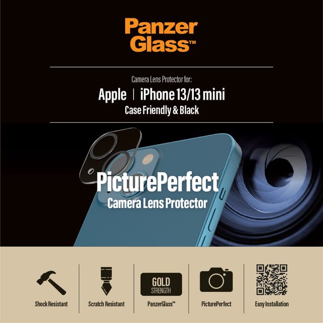 Panzerglass Kameralinsskydd för iPhone 13/iPhone 13 Mini (0383)