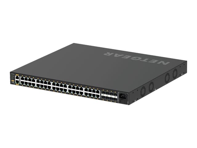 Netgear GSM4248PX-100EUS nätverksswitchar hanterad L2/L3/L4 Gigabit Ethernet (10/100/1000) Strömförsörjning via Ethernet (PoE) stöd Svart (GSM4248PX-100EUS)